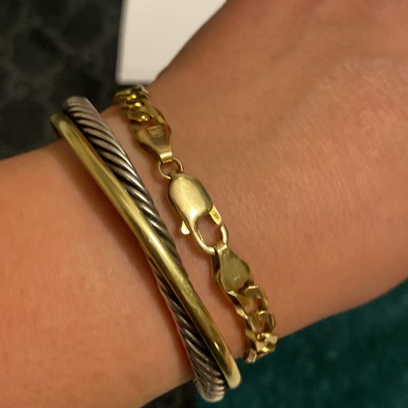 14K Solid Gold Men’s Bracelet 8” length & 16grams - Picture 4 of 5